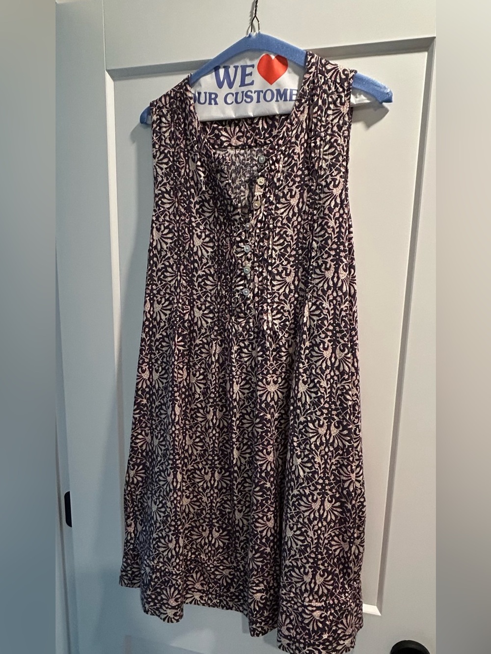 Faherty Sleeveless A-Line Dress in Floral Print